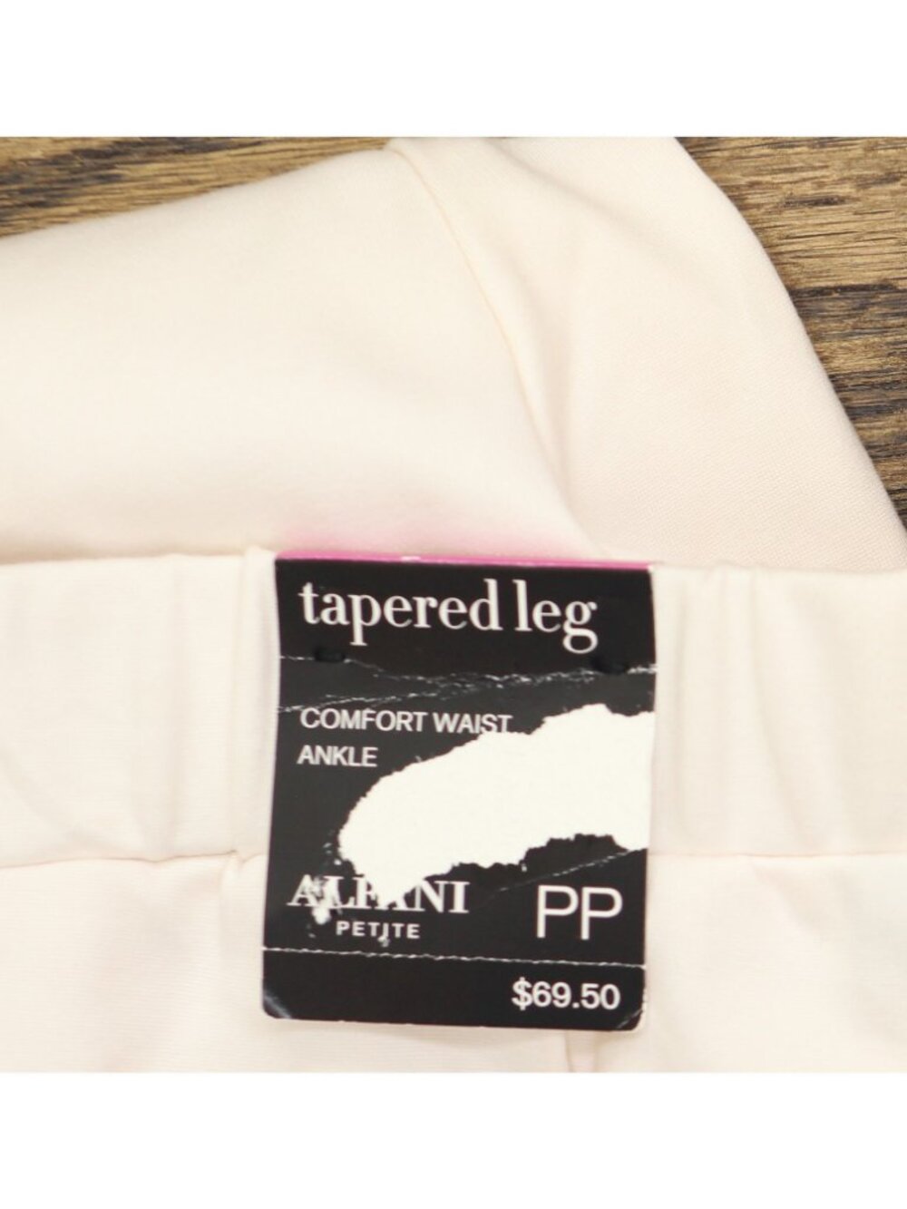 Alfani Solid Seamed Cropped Pants 100128539PT Oat Milk Off White PP - Picture 5 of 8